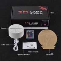 3D Lampe Pokémon Pikachu Glücklich