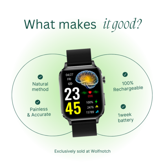 Frendorf | Suga Pro Smart Watch | Schmerzlose Blutzuckermessung & Lasertherapie Behandlung