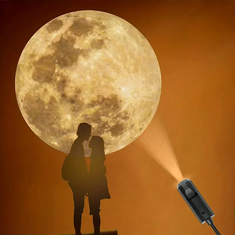 Renan - Groß einzigartiges Projektlicht (Erde und Mond)
