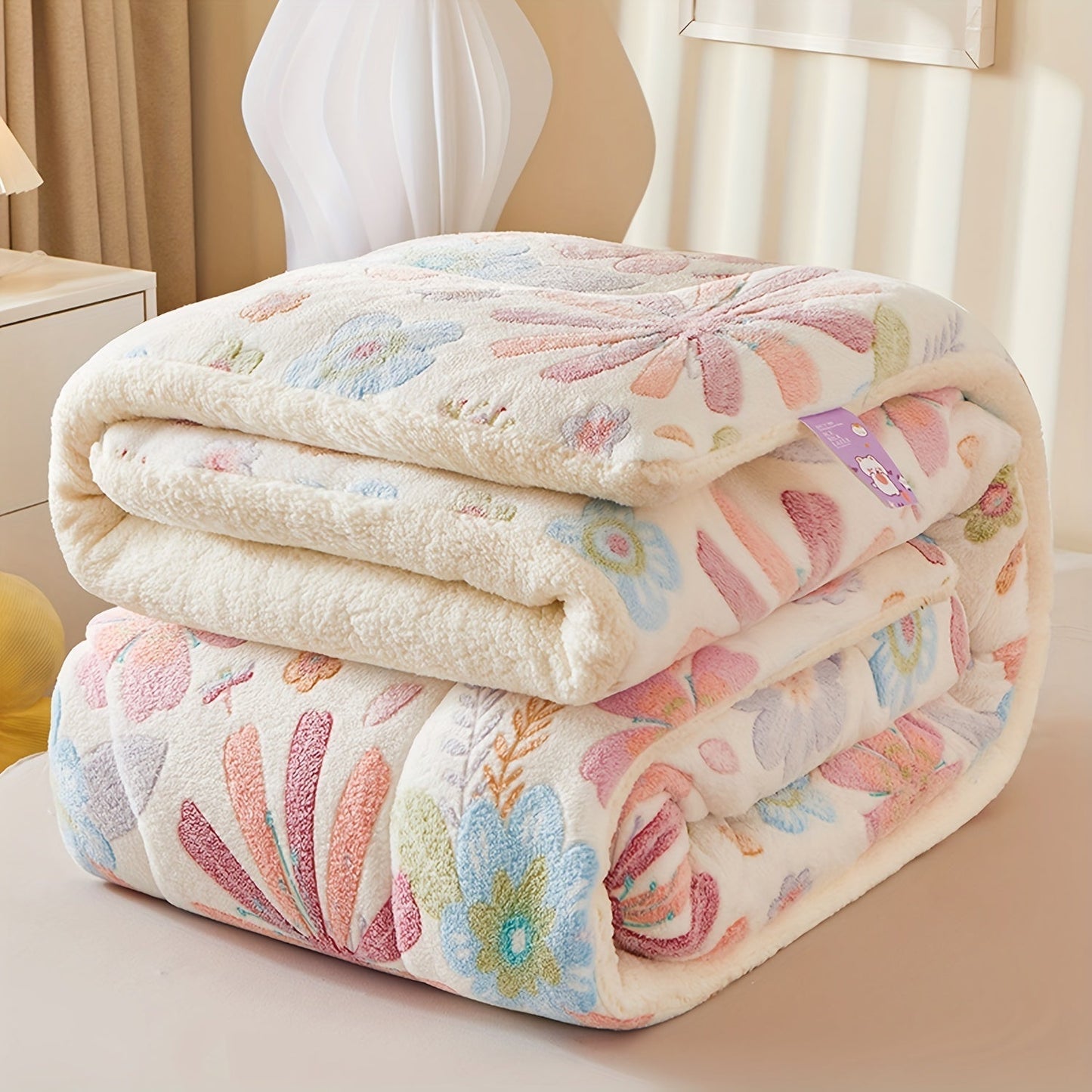 Frendorf | Bequiltiger floraler Flanellbettbezug für das Schlafzimmer