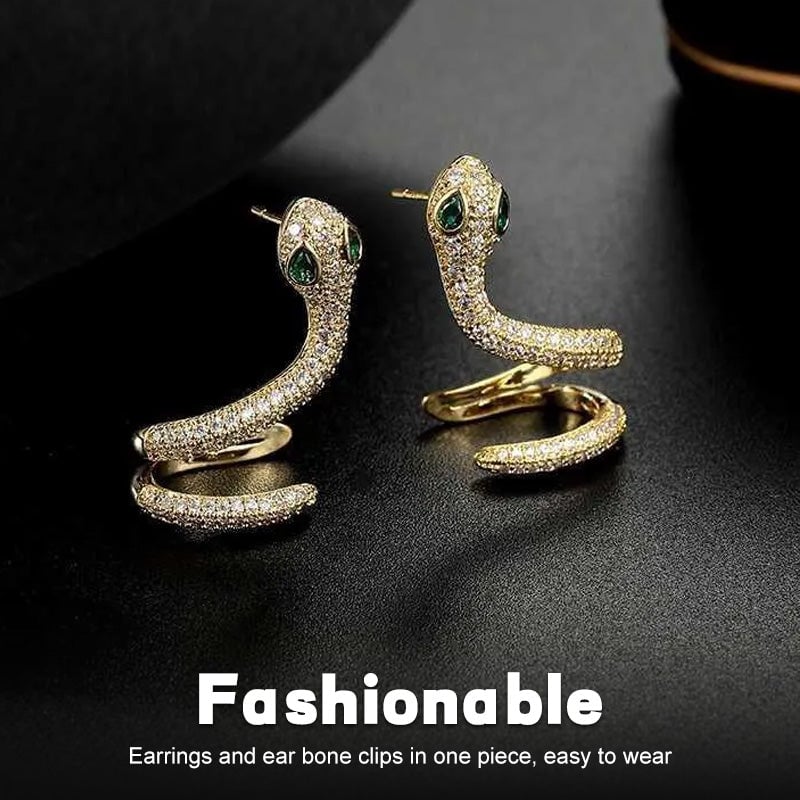 Frendorf |  Sinistra - 1 Paar Schlangen-Ohrringe