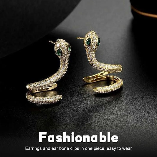 Frendorf |  Sinistra - 1 Paar Schlangen-Ohrringe