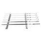 Frendorf | BBQ Zubehör BBQ Spieße BBQ Grill Rack mit 6 großen Spießen Set