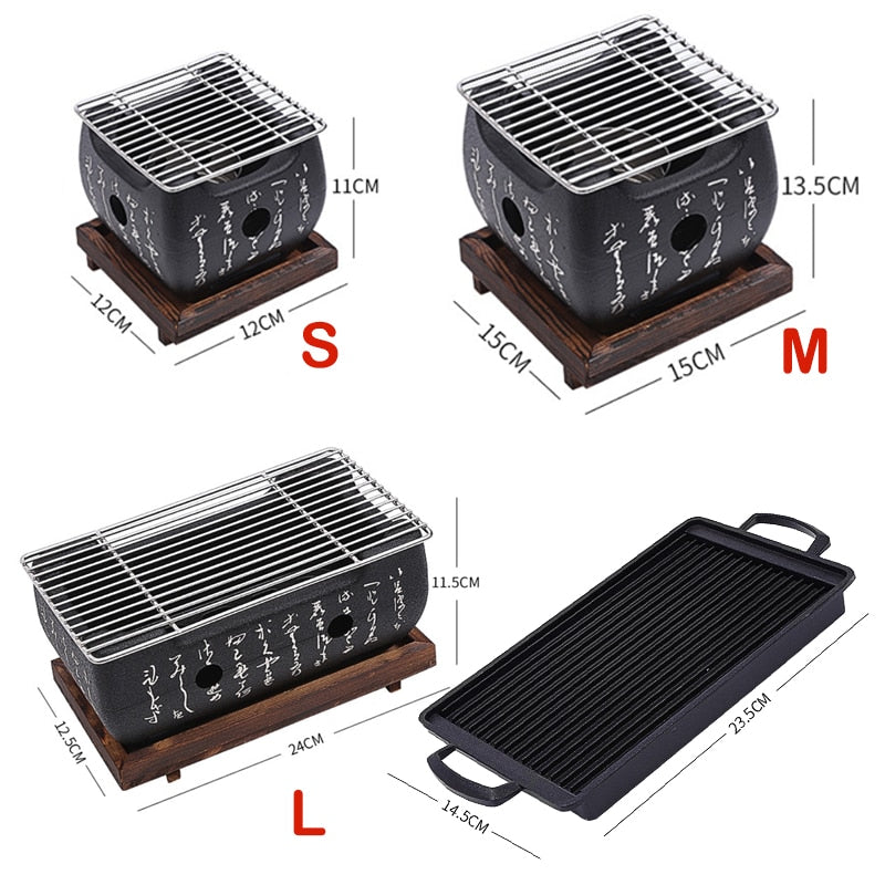 Frendorf | BBQ Grill Holzkohlegrill Grills Indoor Outdoor BBQ Grill Pfanne Herd