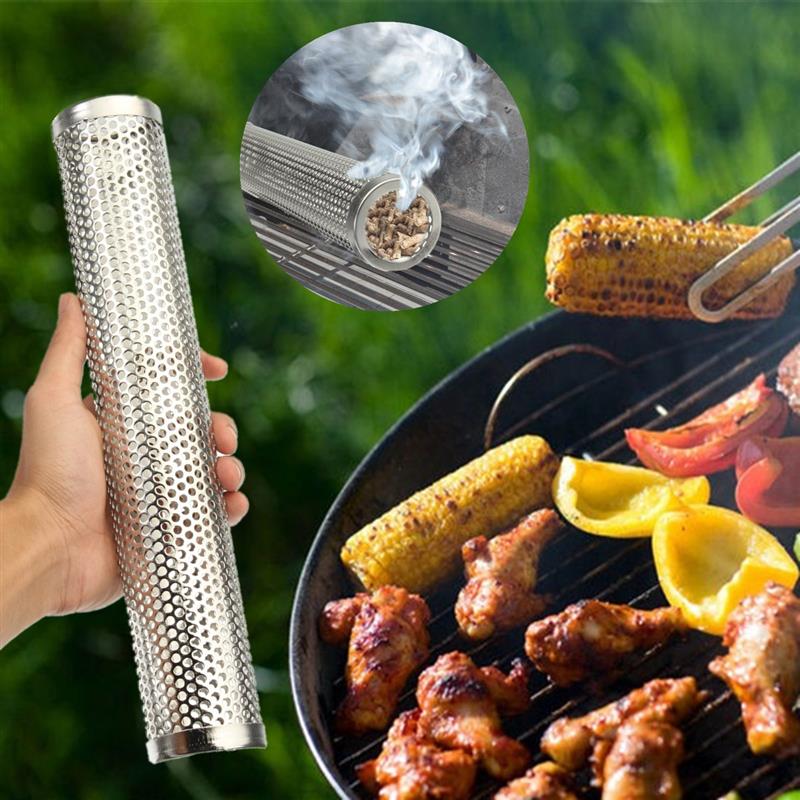 Frendorf | BBQ Grill heiß kalt Rauchen Mesh-Rohr Rauchgenerator Pellet Räuchergerät