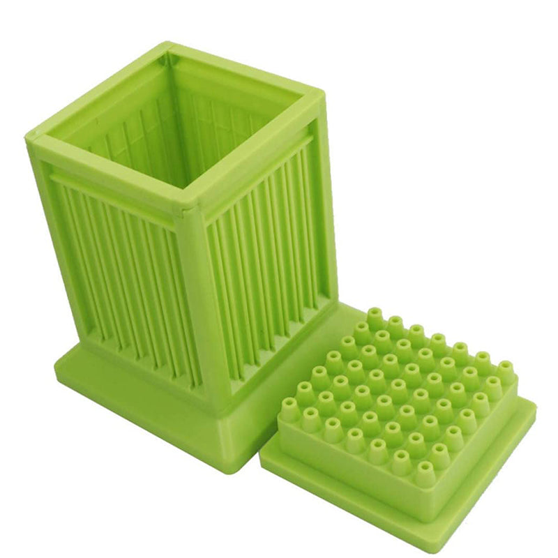 Frendorf | BBQ Spieß Fleischhersteller Fleischspießwerkzeug 49 Löcher BBQ Box BBQ Spieß Box