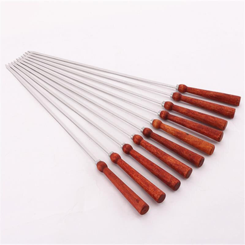 BBQ Spieße Flache Kebob Grillspieß Lange Fleisch Grillnadel Sticks
