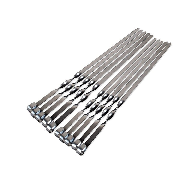 BBQ Spieße Flache Kebob Grillspieß Lange Fleisch Grillnadel Sticks