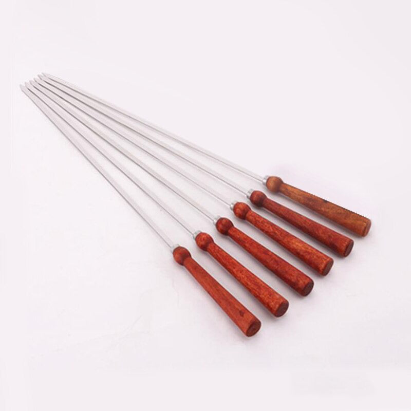 BBQ Spieße Flache Kebob Grillspieß Lange Fleisch Grillnadel Sticks