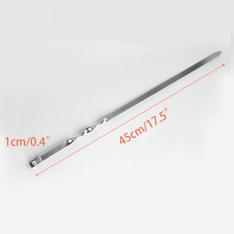 Frendorf | BBQ-Spieße Flache Kebob Grillspieß Lange Fleisch Grillnadel Stäbe