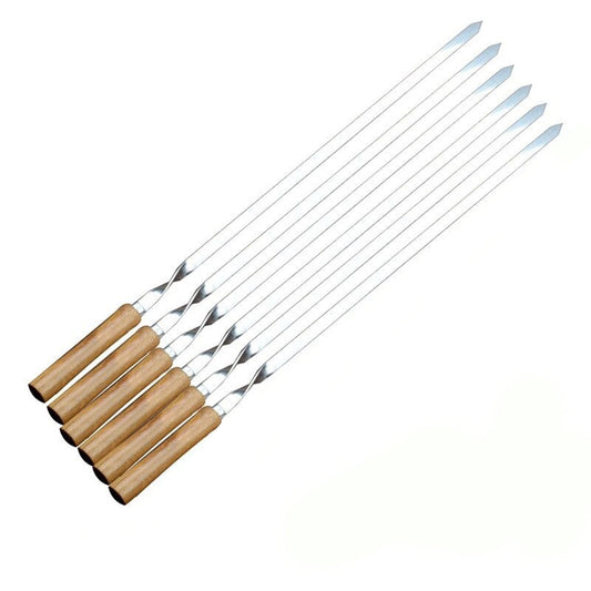 Frendorf | BBQ Spieße Lange Griff Kebab Grillspieß Holz BBQ Gabel
