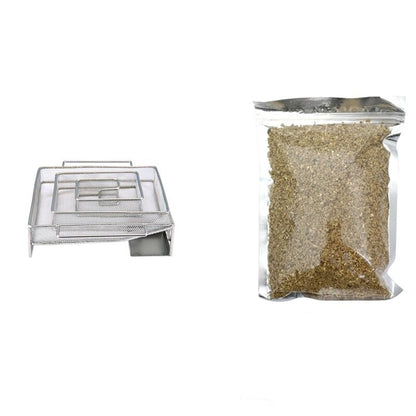 Frendorf | BBQ Edelstahl Grillzubehör Runder Räucherholz Chips Kaltrauchgenerator