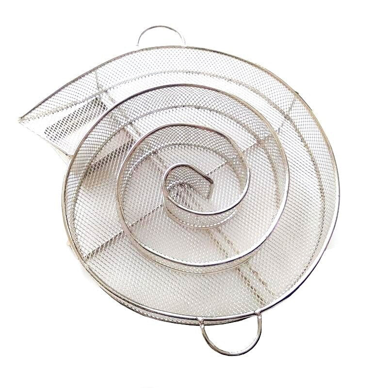 Frendorf | BBQ Edelstahl Grillzubehör Runder Räucherholz Chips Kaltrauchgenerator