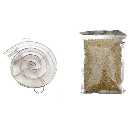 Frendorf | BBQ Edelstahl Grillzubehör Runder Räucherholz Chips Kaltrauchgenerator