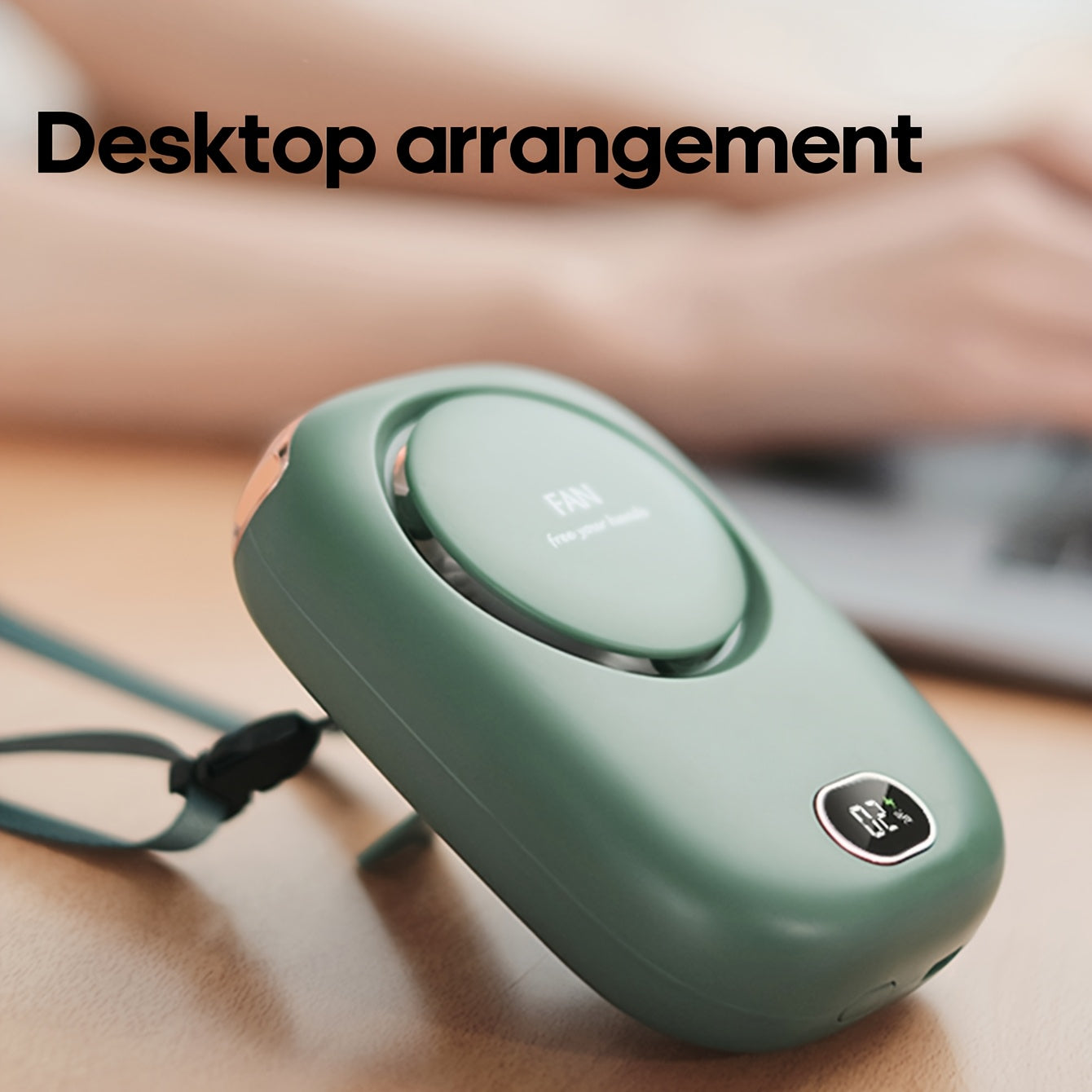 Frendorf | BreezeWave | Tragbarer Nackenventilator | Kabellos und Leicht | Wiederaufladbar