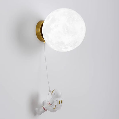 Creative Moon Astronaut Wandleuchte | 3D-gedruckt | Nachhaltiges Design