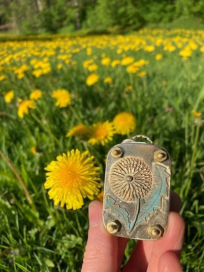 Frendorf | Mikro-Blumenpresse | Handgefertigt aus Silber & Messing | Inkl. 10 Blätter Herbarium-Papier