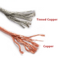 Frendorf | 10 Meter reines Kupfer oder verzinntes Kupferdraht – gestrandeter runder leitfähiger Draht für Erdung und weiche Verbindungen