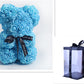 Frendorf | Valentinstag Geschenk Rose Bär Ewige Blume Rose Teddybär PE Schaum Bär 25cm Valentinstag