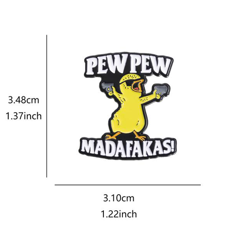 Frendorf | Brief & Cartoon-Ente Design Brosche