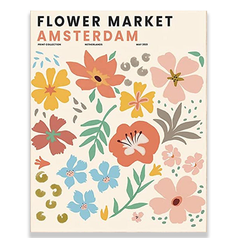 Blossom Flower Market Leinwandposter
