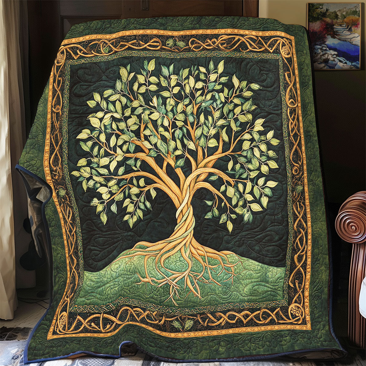 Schöner Lebensbaum Quilt
