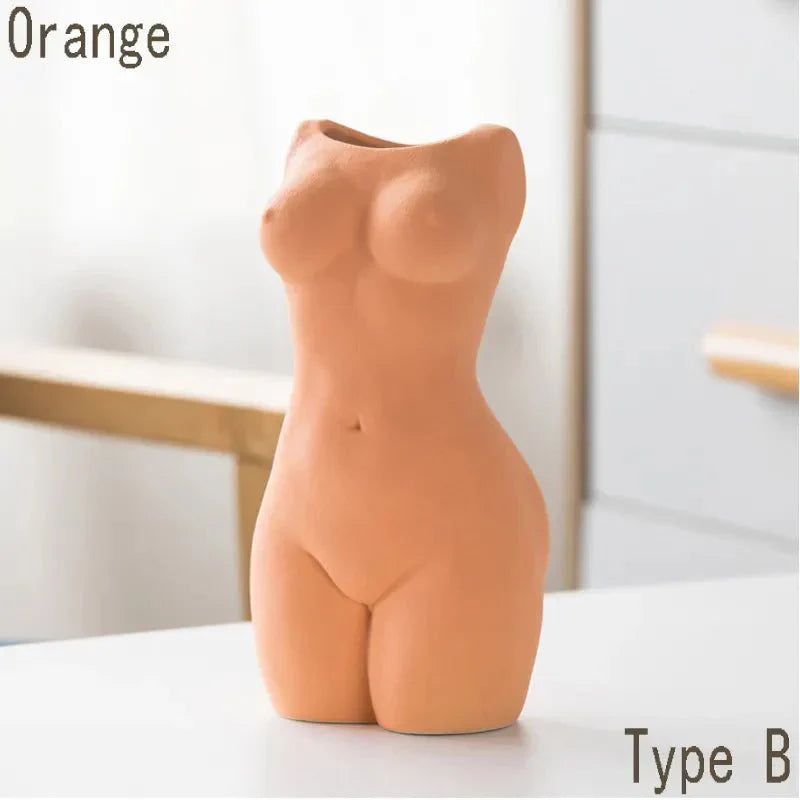 Schöne abstrakte Stil Körperkunst Keramikvase