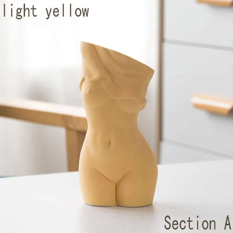 Schöne abstrakte Stil Körperkunst Keramikvase