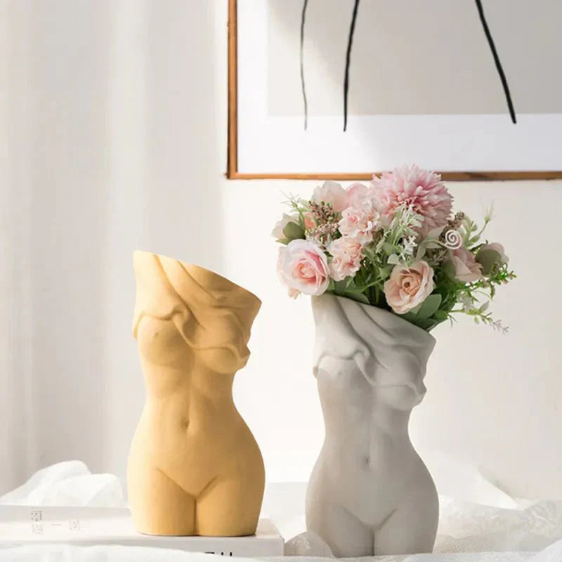 Schöne abstrakte Stil Körperkunst Keramikvase