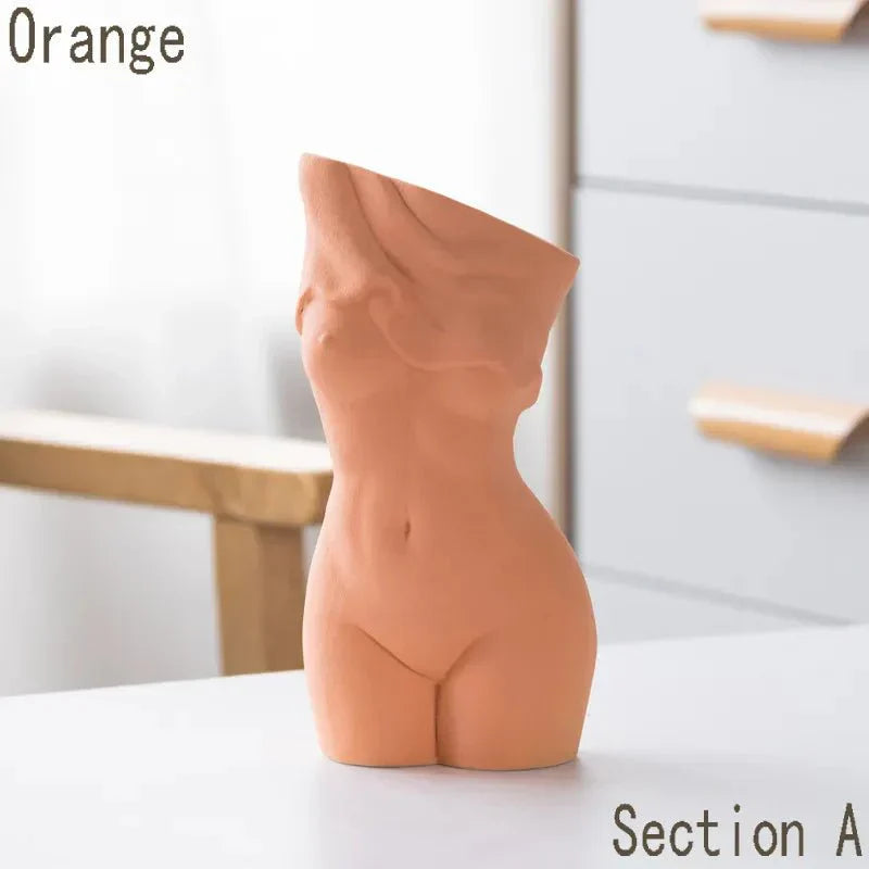Schöne abstrakte Stil Körperkunst Keramikvase