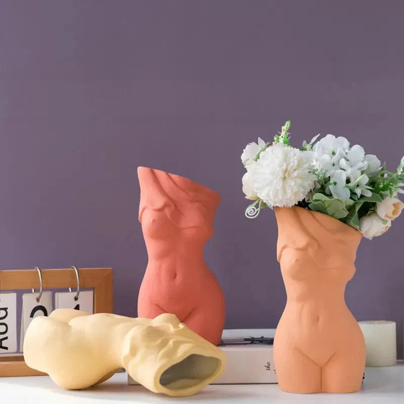 Schöne abstrakte Stil Körperkunst Keramikvase
