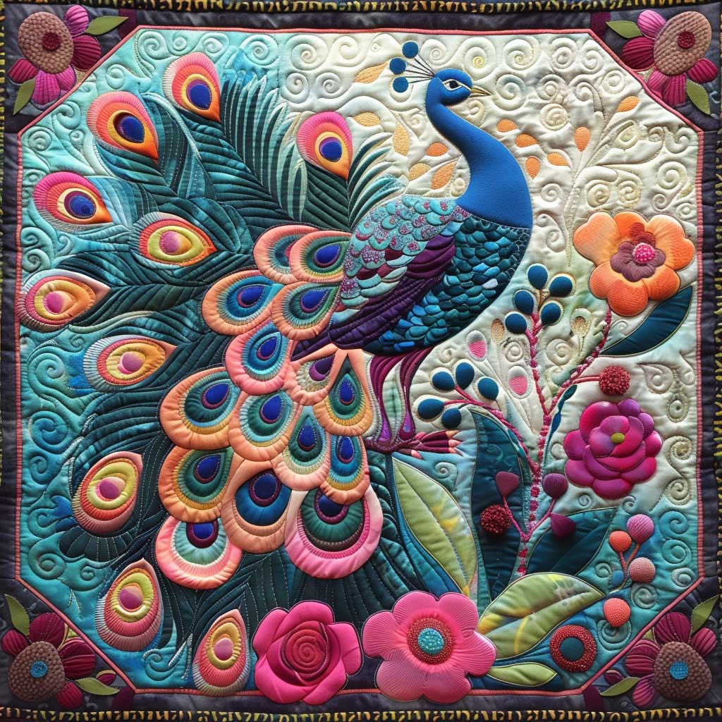 Schöne Pfau-Decke