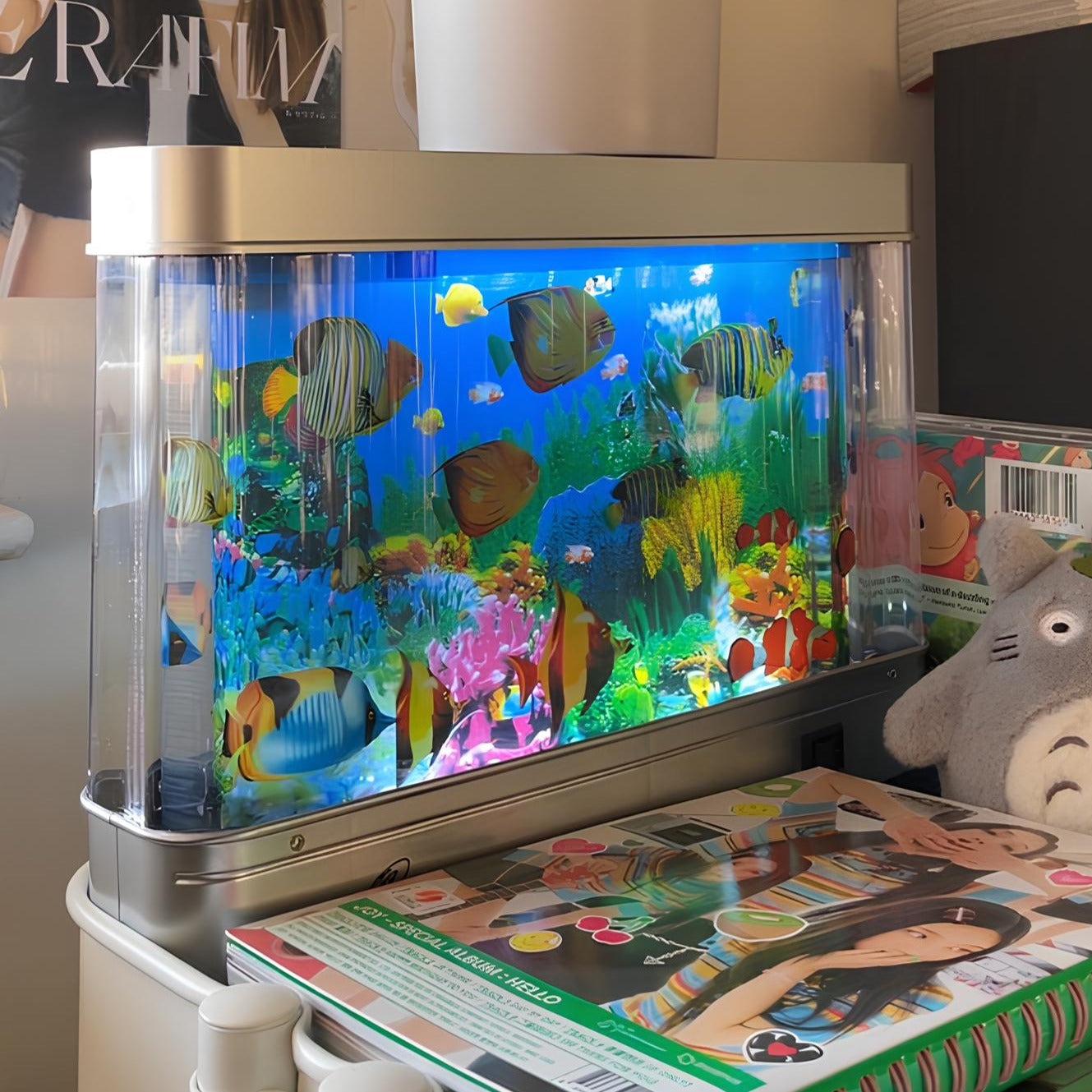 Frendorf | OceanVibe Retro Design Aquarium Lampe | LED Stimmungslicht | Dekorative Beleuchtung