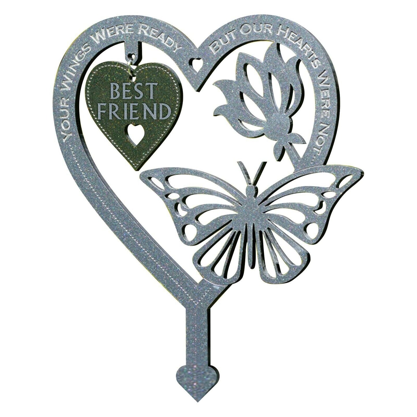 Frendorf | 🦋Gedenk Geschenk Schmetterlings Ornamente - Garten Gedenktafel