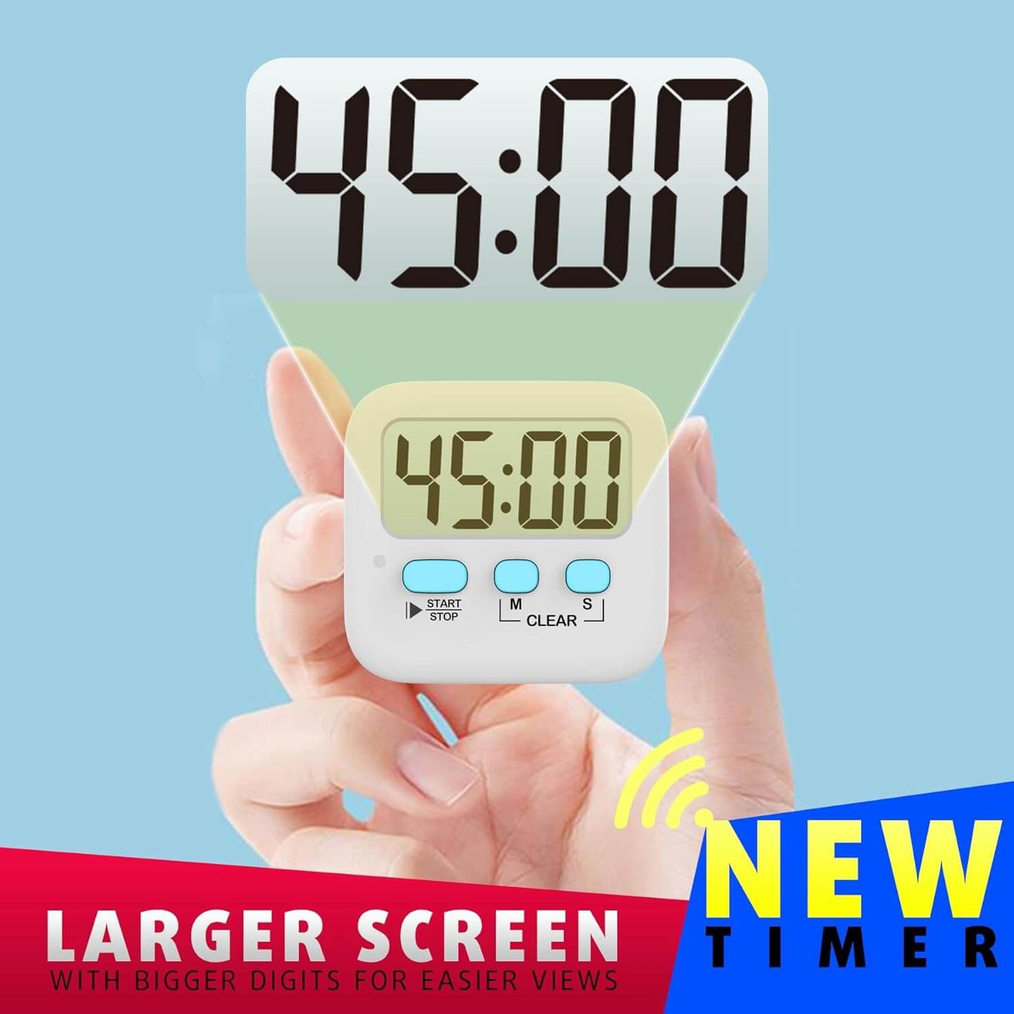 Frendorf | Pack Digitale Küchen-Timer mit Magnet