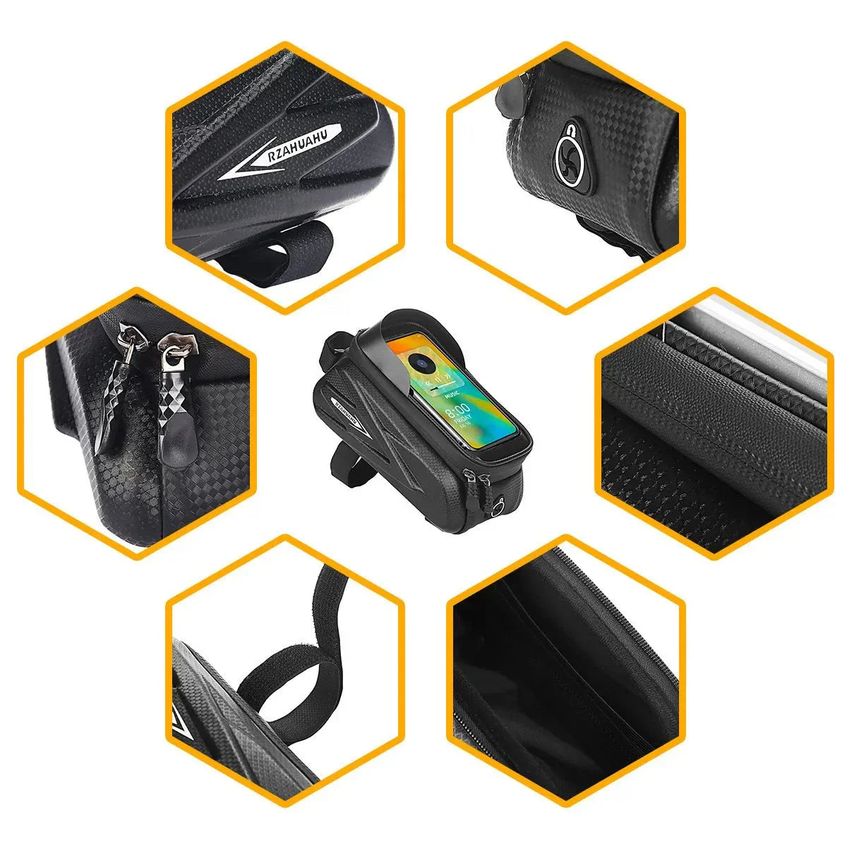 Frendorf | BikeGear PRO – Wasserdichte Fahrradtasche mit Touchscreen & Kopfhörerausgang