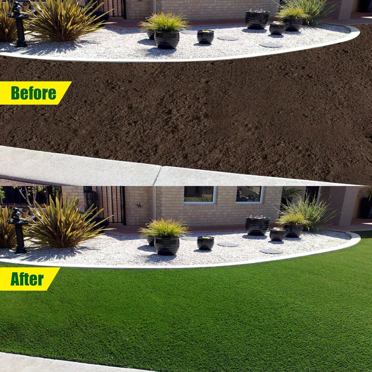 Frendorf | Biologisch abbaubare Netzrasensaatmatte | All-in-One-Wachstumssystem für schnelle Keimung in Sonne, Schatten und Nähten