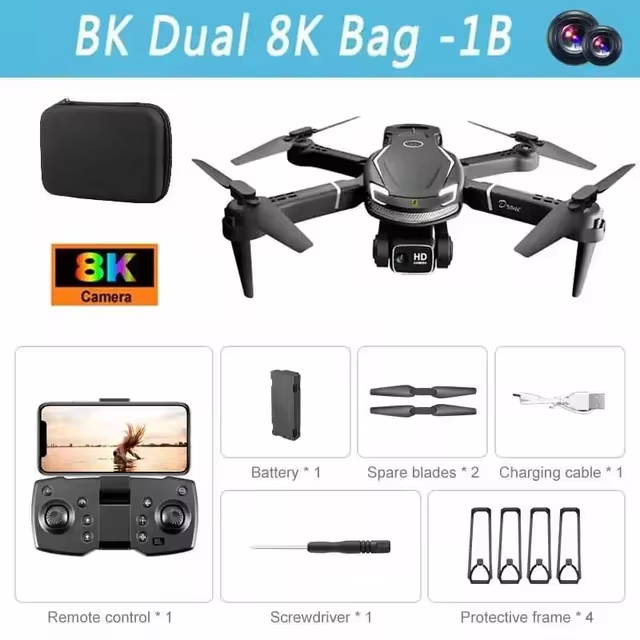 Frendorf | Mini V88 Drone 8K mit GPS und HD Kamera - Professionelle Luftfotografie Drone