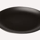 Frendorf | Schwarzes Melamin Rundtablett Essgeschirr Lebensmittel Steak Dinner Teller