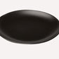 Frendorf | Schwarzes Melamin Rundtablett Essgeschirr Lebensmittel Steak Dinner Teller