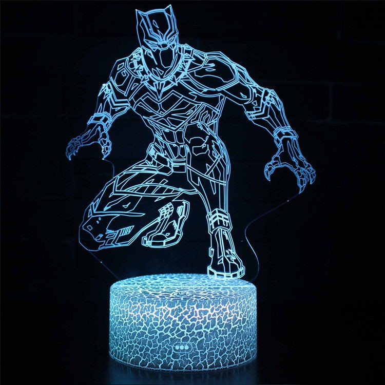 3D Lampe Marvel Black Panther Furtif