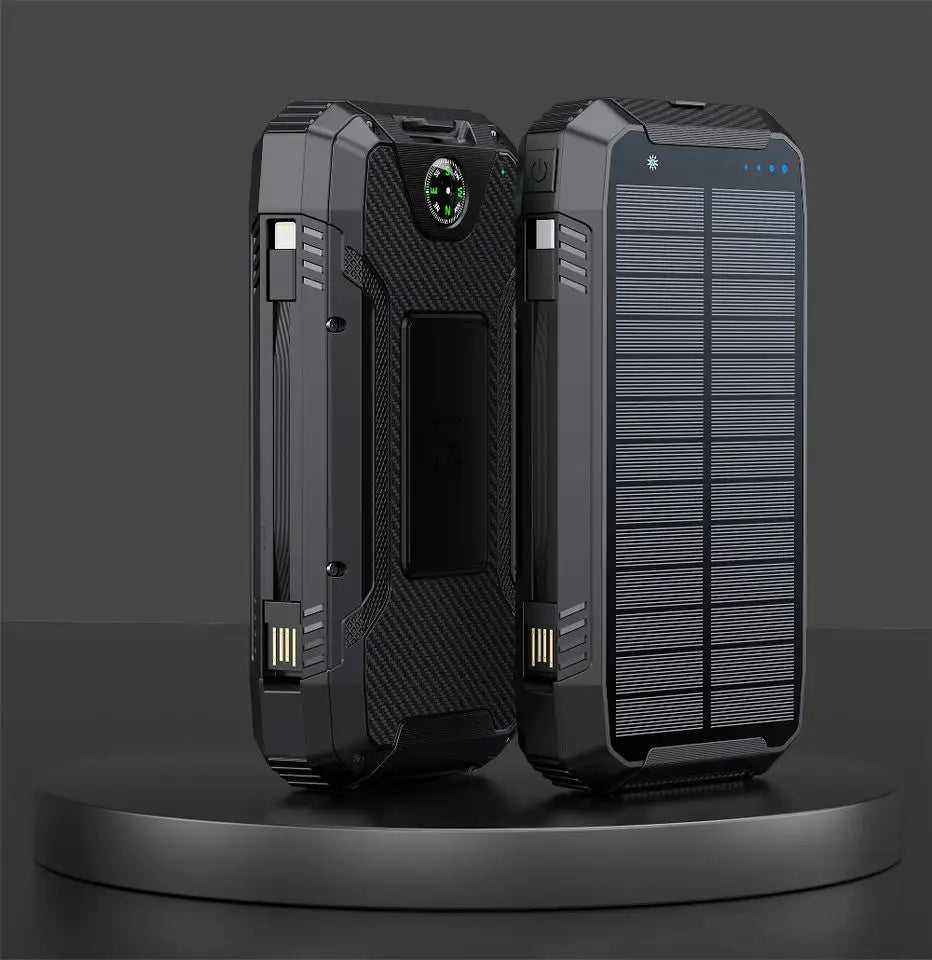 Frendorf | 30000mAh Solarlader Kabellos Wasserdicht Powerbank Extern