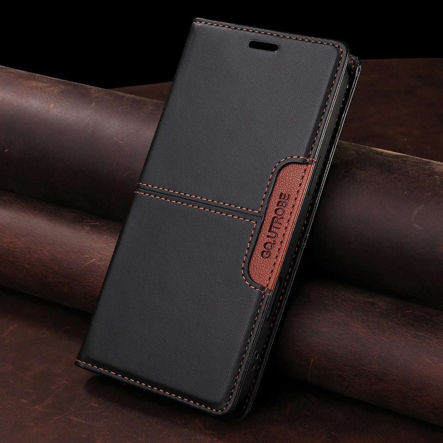 Frendorf | RFID Flip Leder Samsung S25/S24/S23 Magnetische Brieftaschenhülle