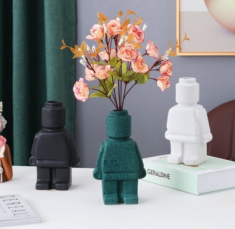 Frendorf | RoboBloom Moderne Robot Blumentöpfe – Einzigartige Dekoration für Ihr Zuhause