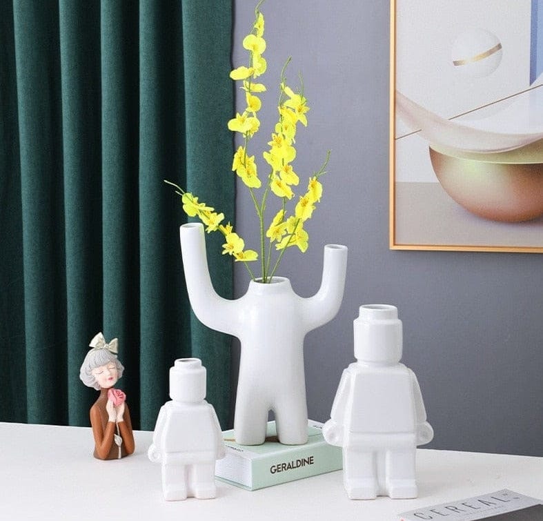 Frendorf | RoboBloom Moderne Robot Blumentöpfe – Einzigartige Dekoration für Ihr Zuhause