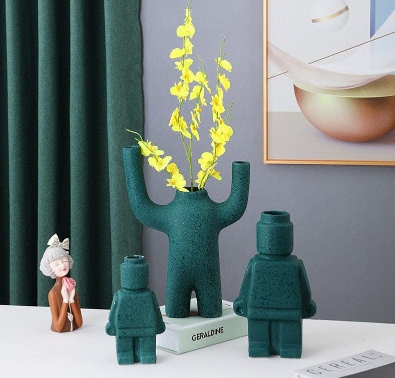 Frendorf | RoboBloom Moderne Robot Blumentöpfe – Einzigartige Dekoration für Ihr Zuhause