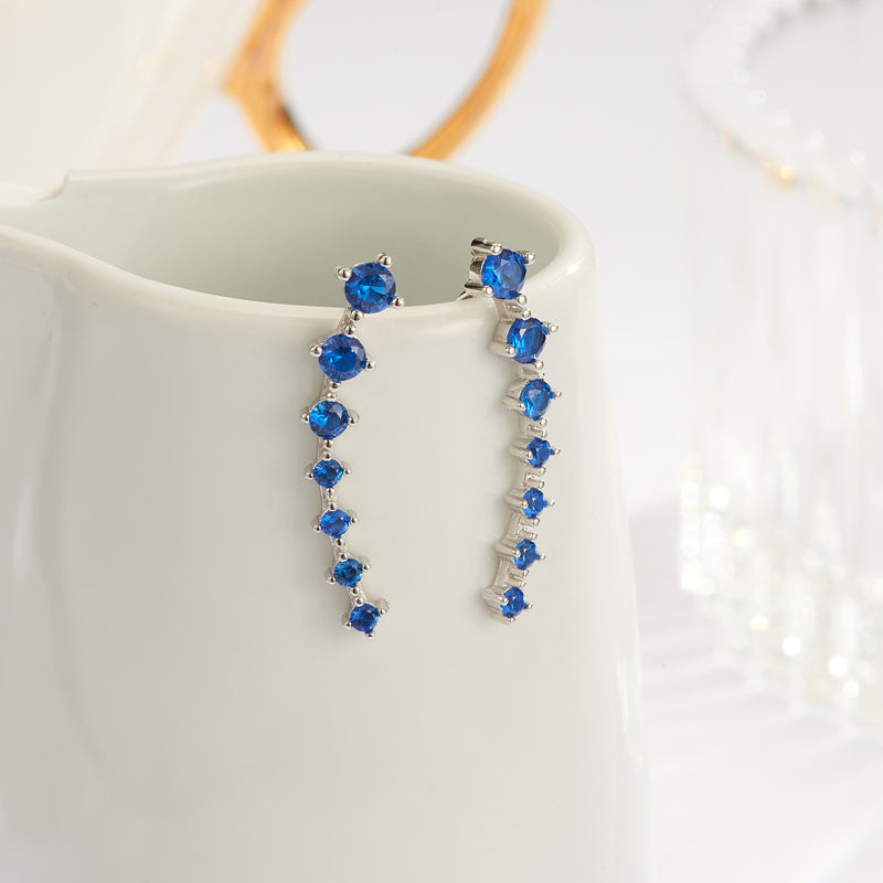 Frendorf | Glamour | Glänzender Zirkon 925 Sterling Silber Ohrring