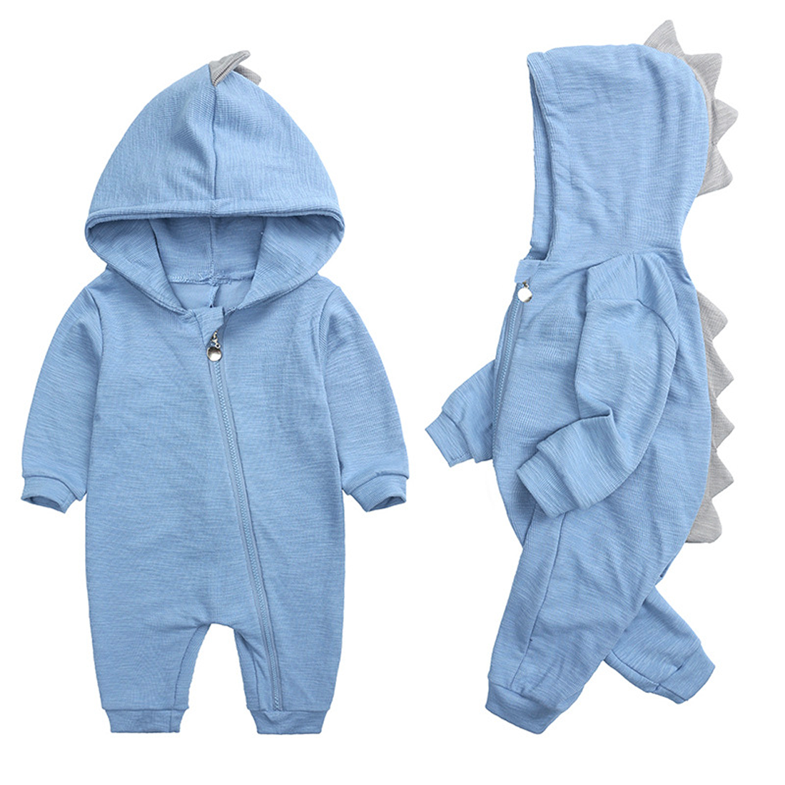 Frendorf | Süße Baby-Overall mit Dinosaurierkapuze – DinoDream Onesie