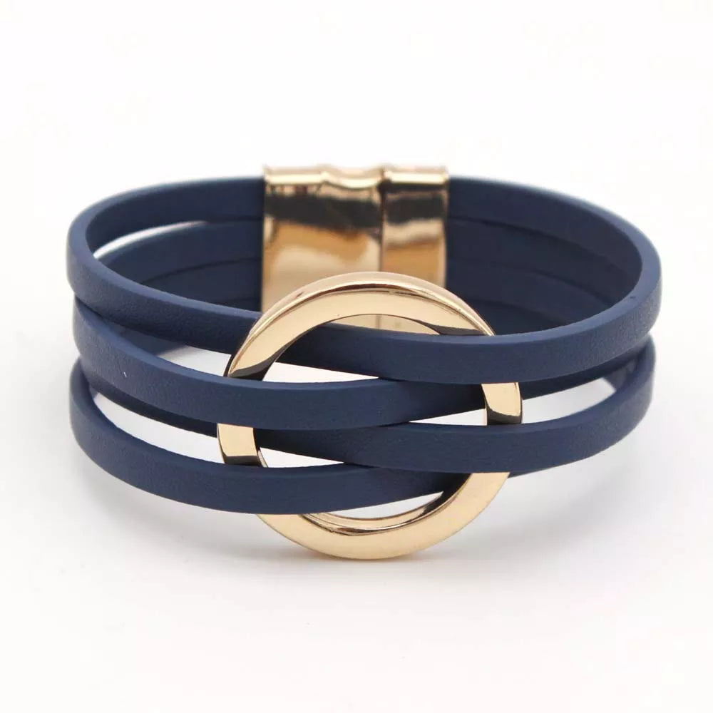 Frendorf | Mehrschichtiges O-Leder Wickelarmband