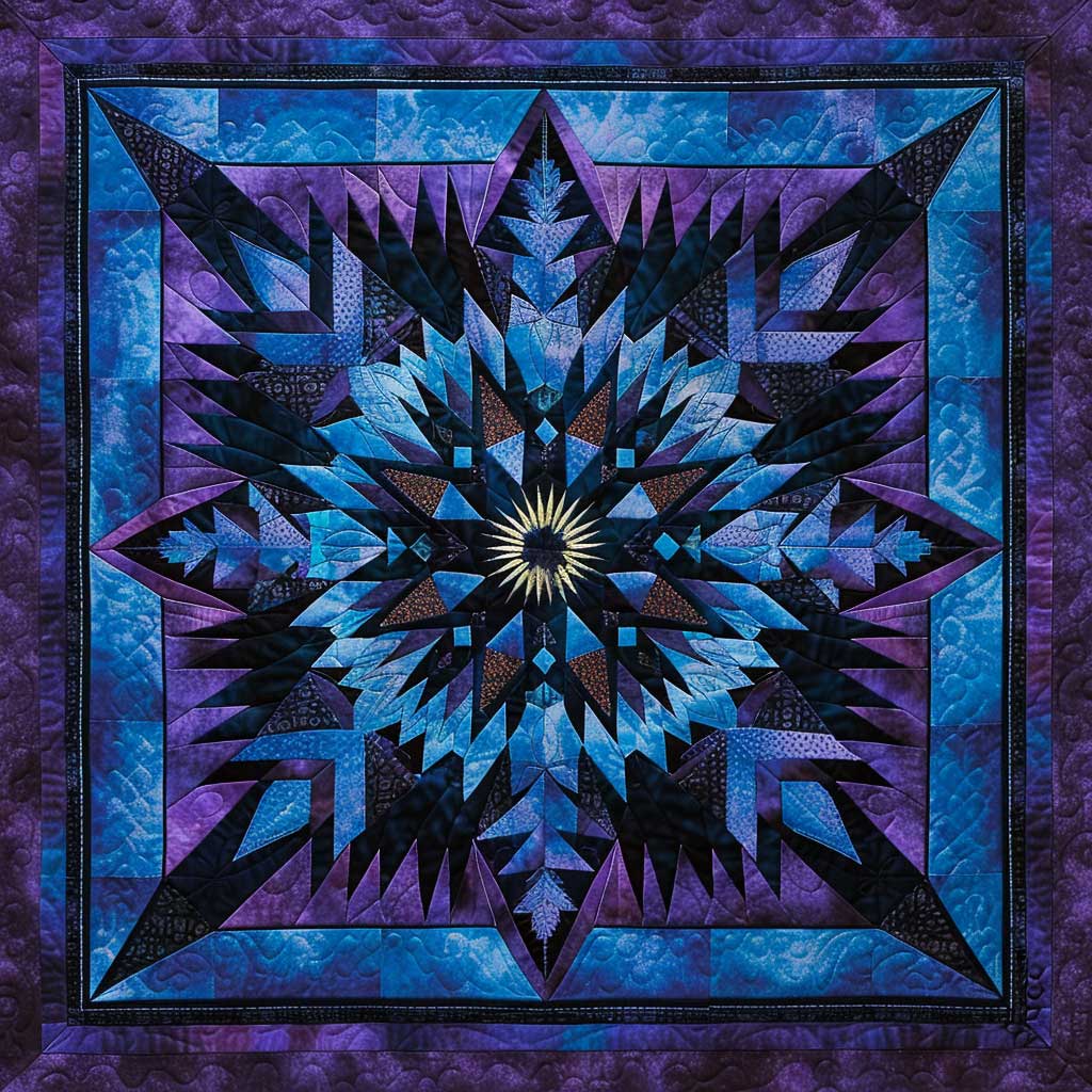 Blaue amerikanische Indianer Stern-Decke